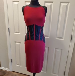 ***SOLD*** Bebe stretchy midi dress size L